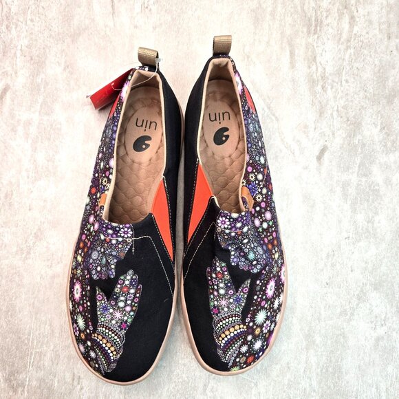 UIN Other - UIN Pray For Goodness Canvas Loafer 12 Multicolor Slip On Comfort Travel Shoes